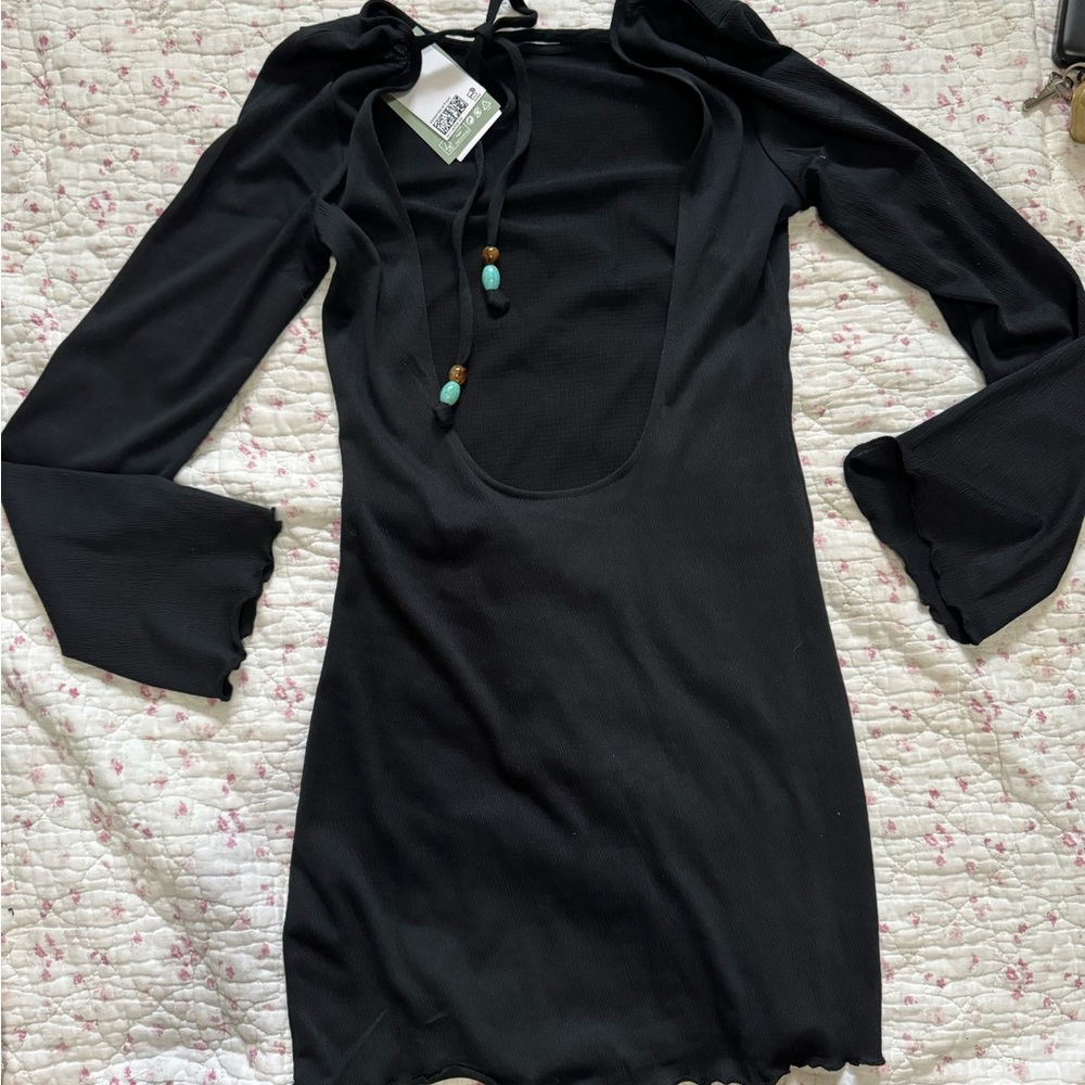 H&M open back swim coverup